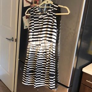 Parker black and white dress